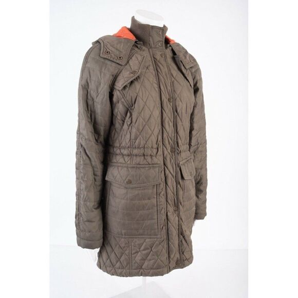 Vince Camuto Womens Olive Green Quilted Jacket - Picture 5 of 7